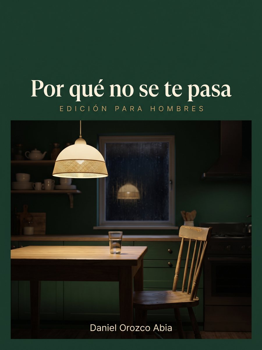 Portada de la guía «Por qué no se te pasa», edición para hombres, de Daniel Orozco Abia