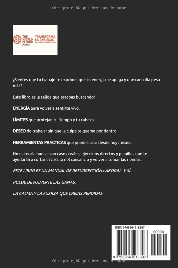 Contraportada del libro Burnout - Daniel Orozco Abia